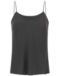 Herno - Double Matte And Fluid Cady Fabric Camisole Top With Logo Plate - Lyst