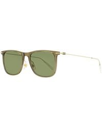 Montblanc - Rectangular Sunglasses Mb0206S 004 Transparent- 53Mm/ Plastic (Injected)/Metal - Lyst