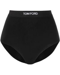 Tom Ford - High Waisted Underwear Briefs With Logo Band - Lyst