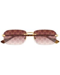 Gucci - Gucci Eyewear Gg1221S004 Gg1221S Rimless Sunglasses - Lyst