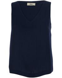 Herno - Top With V-Neck And Sleeveless - Lyst