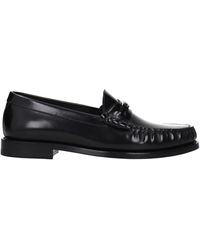 Celine - Triomphe Leather Loafers - Lyst