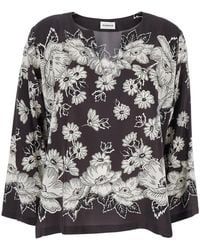 P.A.R.O.S.H. - And Blouse With V-Neck - Lyst