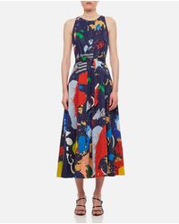 Ralph Lauren - Printed Midi Dress - Lyst