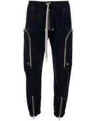 Rick Owens - 'Bauhaus' Pantsh With Elastic Drawstring Waist And Cargo Zip Pockets - Lyst