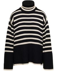 Totême - And Sweater With Striped Motif - Lyst