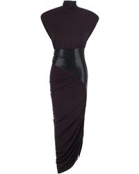 ANDAMANE - Dress Ursula Ecoleather Viscose - Lyst