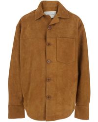 Ami Paris - Jacket With Spread Collar And Curved Hem - Lyst