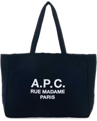 A.P.C. - Denim Diane Shopping Bag - Lyst
