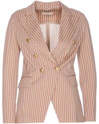 Circolo 1901 - Double Breasted Buttons Jacket - Lyst