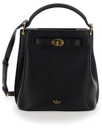 Mulberry - 'Small Islington' Bucket Bag With Twist Lock Closure - Lyst