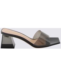 Gianvito Rossi - Fume And Pvc And Leather Cosmic Sandals - Lyst