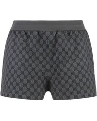 Gucci - Cotton Blend Shorts Polyester - Lyst