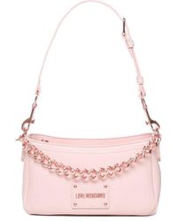 Love Moschino - Love Handbag With Ton Sur Ton Chain - Lyst