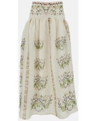 Agua Bendita - Agua By Bendita Skirts Linen - Lyst