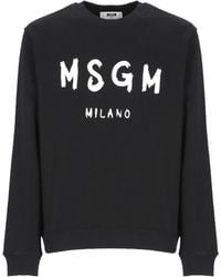 MSGM - Cotton Sweatshirt - Lyst