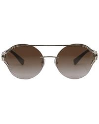 Versace - Geometric Rimless, With A Frame And Gradient Lens - Lyst