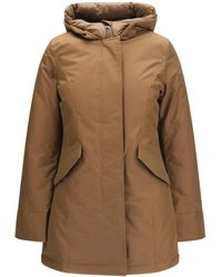 Woolrich - Hooded Padded Arctic Parka Dark Earth - Lyst