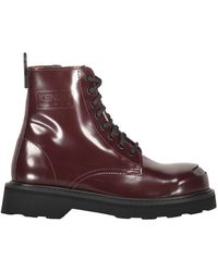 KENZO - Leather Ankle Boots - Lyst