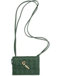 Bottega Veneta - Badge Holder Andiamo Lamb Leather Shoulder Bags - Lyst