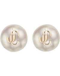 Jimmy Choo - Jc Pearl Stud Earrings - Lyst