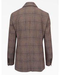 Brunello Cucinelli - Beige Wool Blazer - Lyst