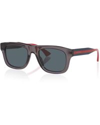 Gucci - Sunglasses Square Full Rim, Shiny Transparent Dark Frame And Lens Gg1991S004 - Lyst