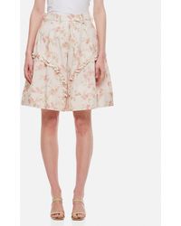 Simone Rocha - Wide Leg Shorts With Frill Detail - Lyst