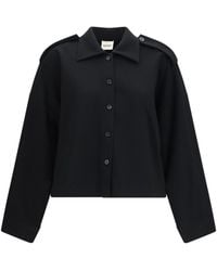 KHAITE - Bodine Wide-Sleeve Shirt - Lyst