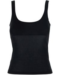 Max Mara - Top With Round Neck Viscose Tops - Lyst