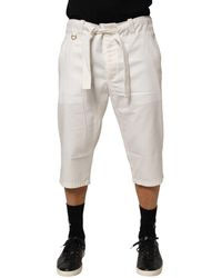 Dolce & Gabbana - Cotton Stretch Cropped Trouser Pants Co+01 - Lyst