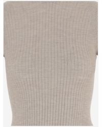 Sa Su Phi - T-Shirt Ribbed Cashmere-Blend T-Shirts & Jerseys - Lyst