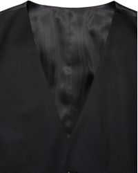 Dolce & Gabbana - Wool Single Breasted Waistcoat Vest Virgin Elastane Clothing - Lyst