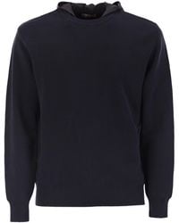 Herno - Resort Double Cotton Knit And Nylon Hoodie - Lyst