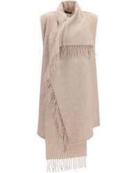 Fabiana Filippi - High-Neck Wool Cape - Lyst