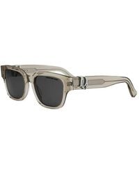 Dior - Sunglasses Square Full Rim, Crystal Khaki Frame And Lens Obliques1F78A0 - Lyst