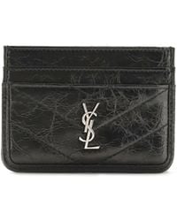 Saint Laurent - Niki Vintage Leather Card Holder Calf Bos Taurus Shoulder Bags - Lyst