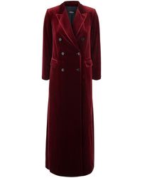 Le Plain - Double-Breasted Velvet Coat - Lyst