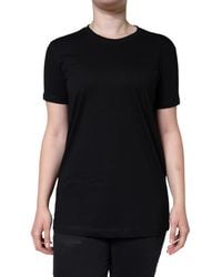 Dolce & Gabbana - Crew Neck Short Sleeve Cotton T-Shirt - Lyst