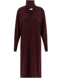 Nude - Scarf Dress - Lyst