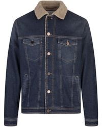Jacob Cohen - Sherpa Trucker Jacket - Lyst