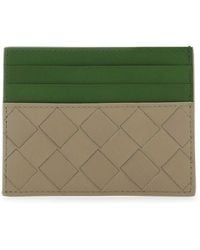 Bottega Veneta - Two-tone Leather Card Holder - Lyst