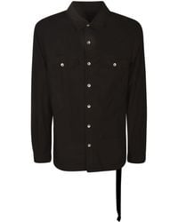 Rick Owens - Patched Pocket Formal Plain Shirt - Lyst