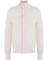 Slowear - Cardigan With Collar Virgin Wool Cardigans - Lyst