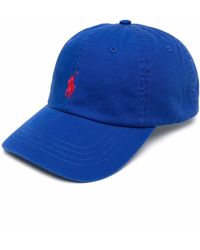 Polo Ralph Lauren - Blue Baseball Cap With Contrasting Pony - Lyst