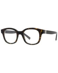 Givenchy - Eyeglasses Square Full Rim, Havana Frame And Clear Demo Lens Gv50075I052 Sunglasses - Lyst