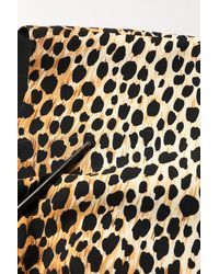 Dolce & Gabbana - Leopard Print Silk Sheath Midi Dress Elastane - Lyst