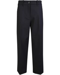Nine:inthe:morning - Technical Wool Cropped Trousers - Lyst