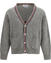Thom Browne - Hector Donegal Yarn Cardigan - Lyst