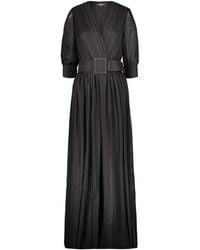 Rochas - Pleated Long Dress - Lyst